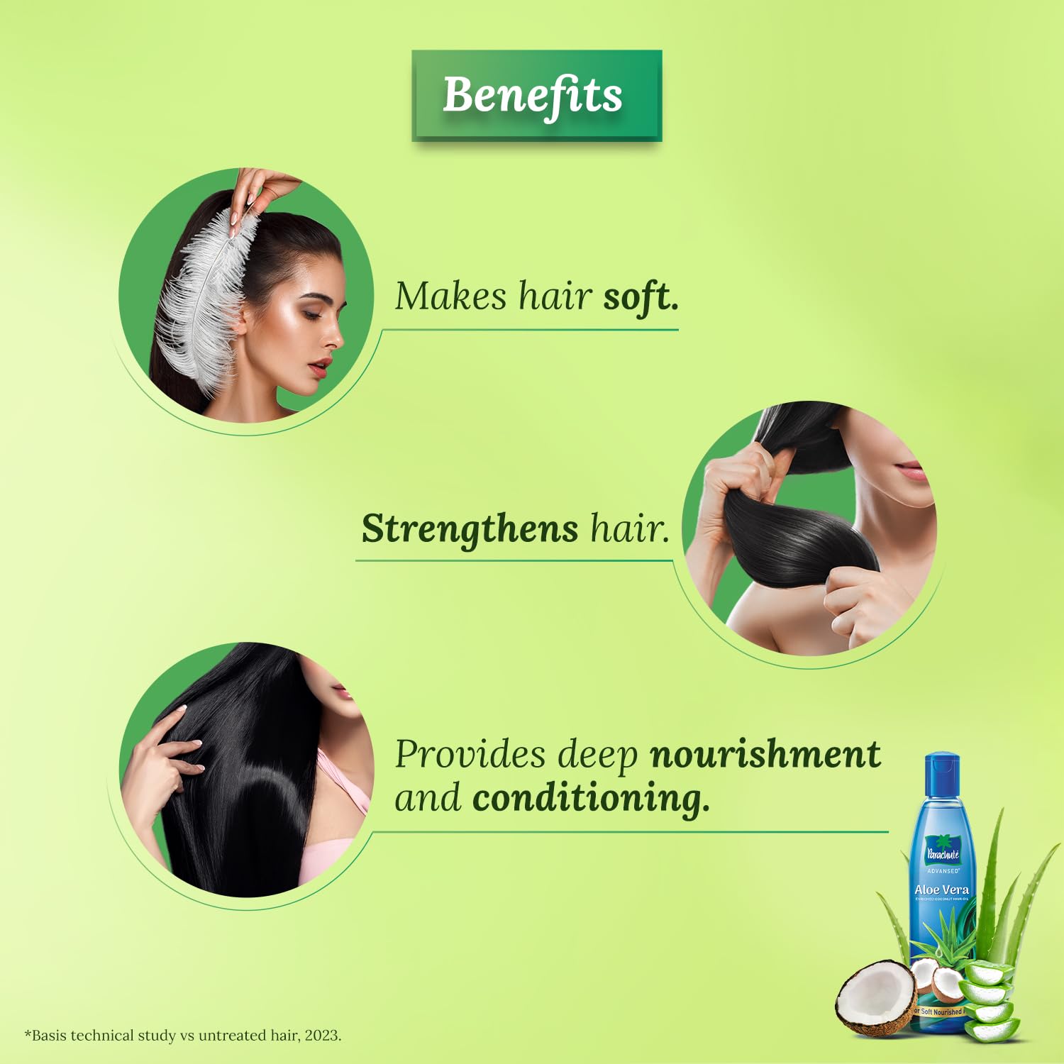 Parachute Advansed Aloe Vera Enriched Coconut Hair Oil, 150ml | For Soft, Strong Hair